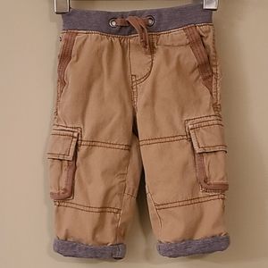 Tommy Hilfiger lined tan baby cargo style pants